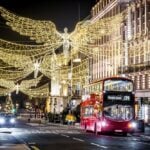 Christmas lights bus tours of London